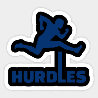 HURDLES navy Sticker